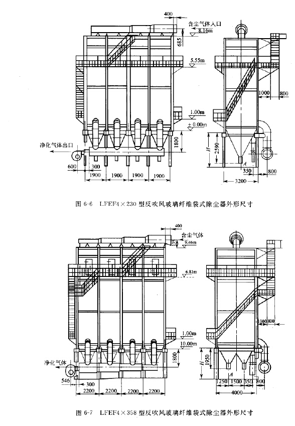 LFEF型反吹風(fēng)玻璃纖維袋式除塵器 LFEF型反吹風(fēng)玻璃纖維袋式除塵器