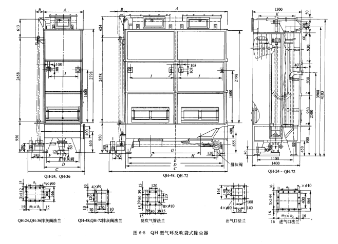 氣環反吹袋式除塵器 氣環反吹袋式除塵器